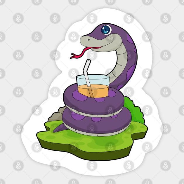 Snake Juice Sticker by Markus Schnabel